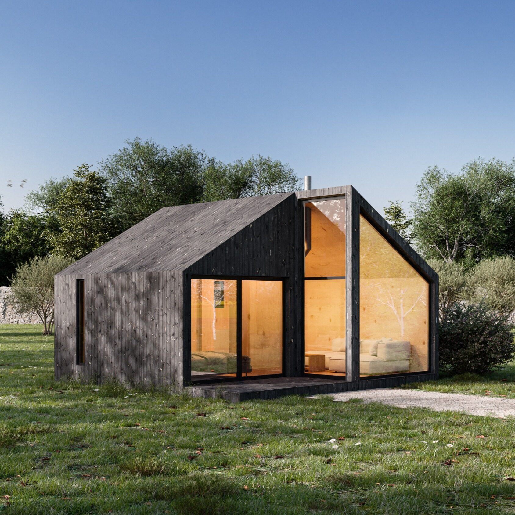 L-04 large format two-floor cabin — 36.3m² bespoke garden studio