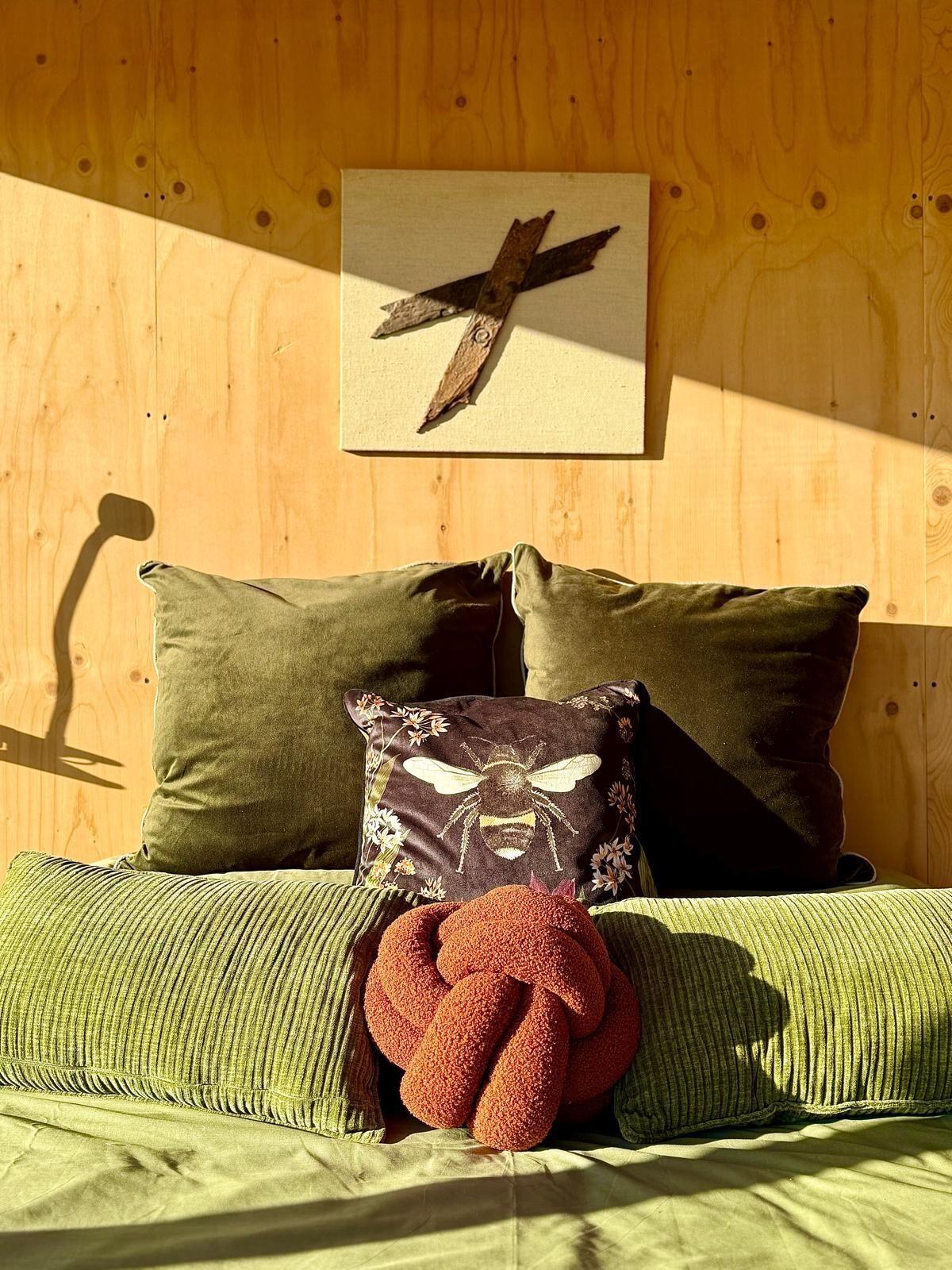 Off-grid cabin stay near Goodwood, West Sussex countryside