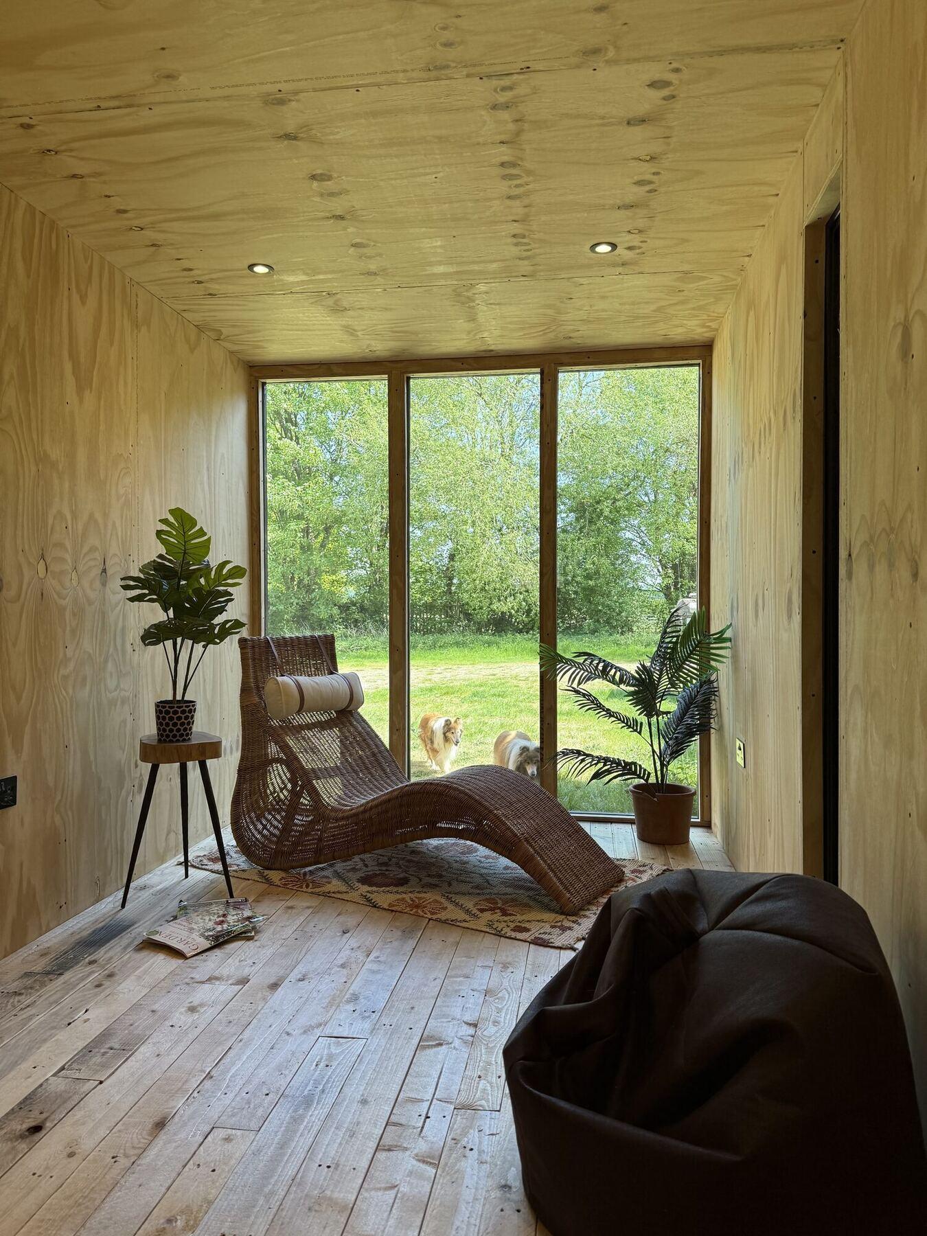 Bespoke modular cabin build in West Sussex countryside