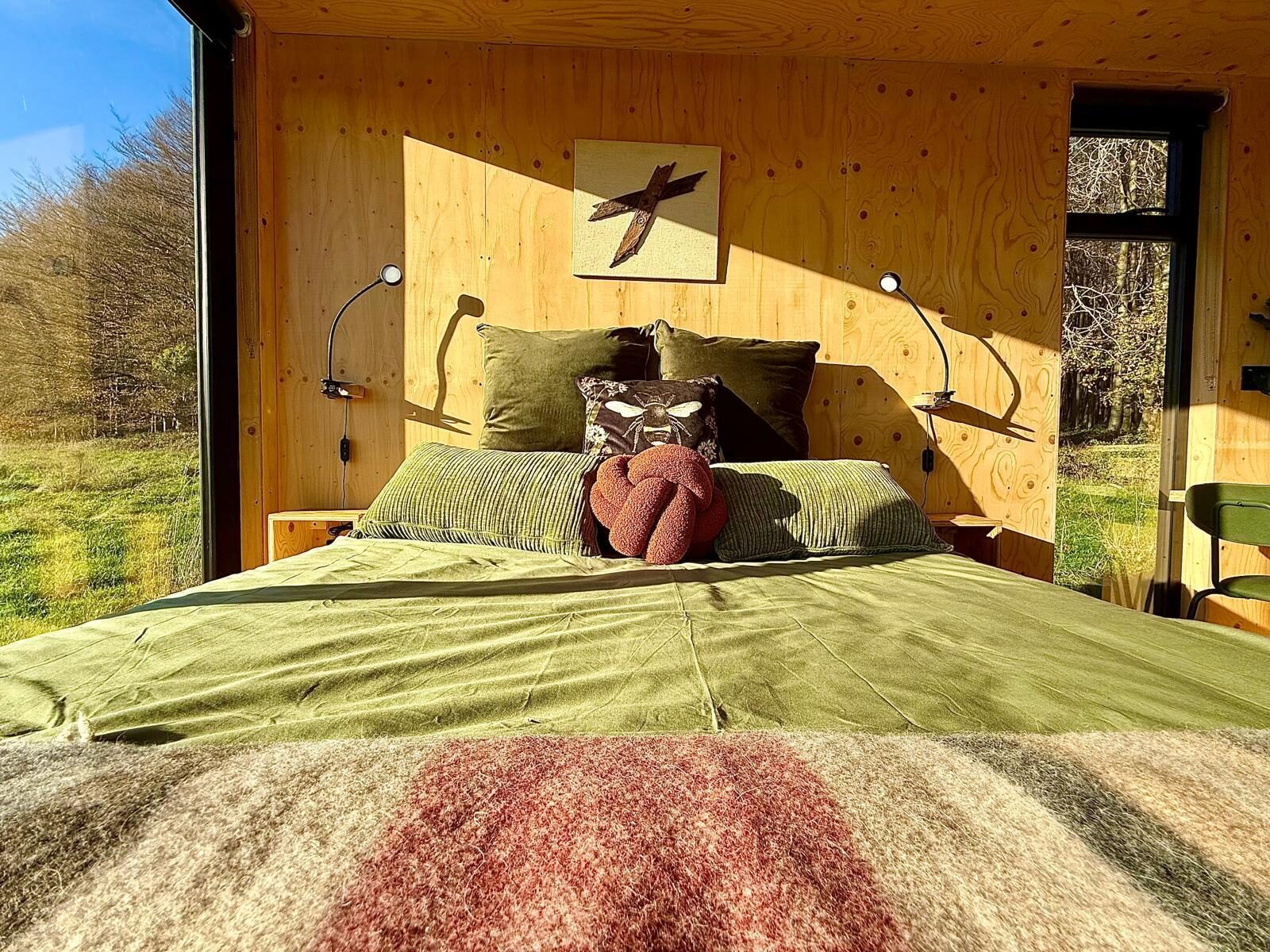 West Sussex countryside near Goodwood Estate — Roeka cabin setting